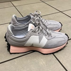 Grey and pink new balance